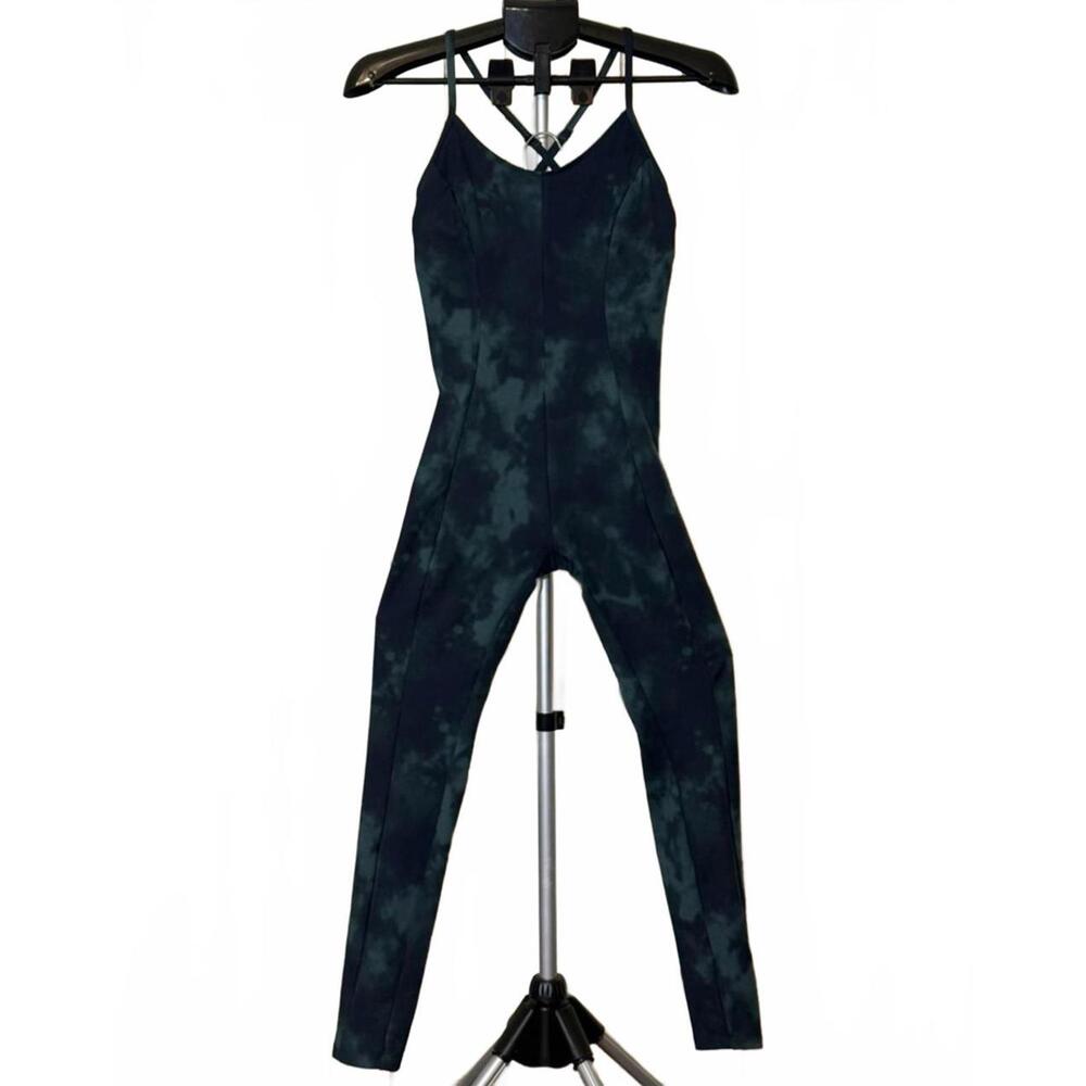 Victoria's Secret Dark Teal Tie-Dye Strappy Jumpsuit